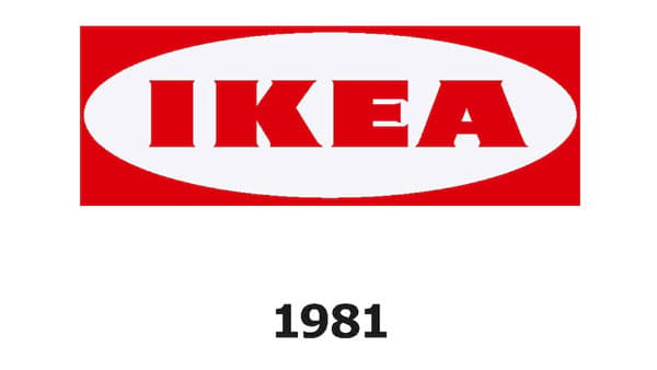IKEA logo v roce 1981.