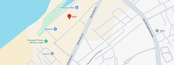 IKEA Morocco Mall map