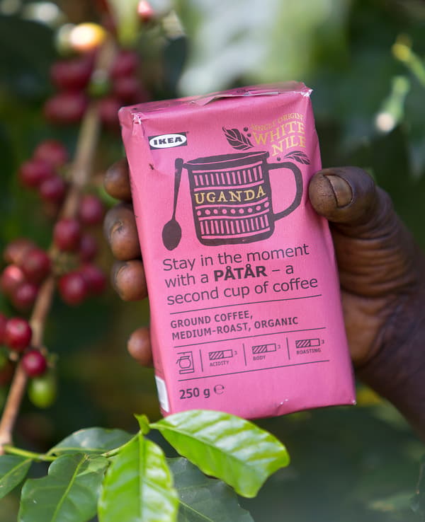 IKEA PÅTÅR comprises 100% Arabica beans from the White Nile region. We want to enable Ugandan small-scale farmers to grow.