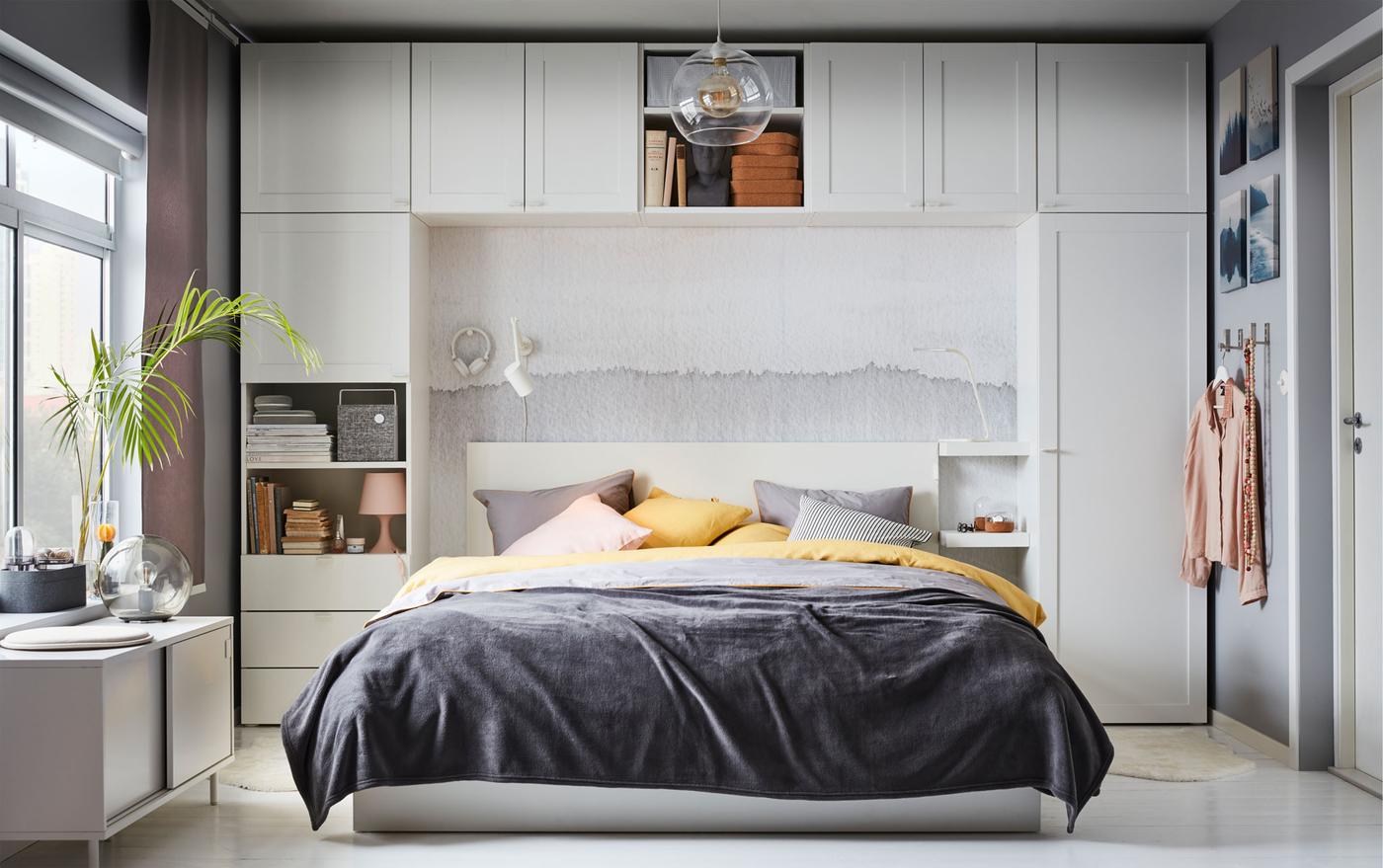 IKEA PLATSA wardrobe series provides plenty of storage opportunities. Use it as a wardrobe for clothes storage and much more. Units in different shapes help you build around the architecture in your home.