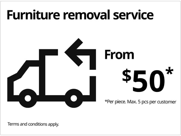 IKEA Singapore - Furniture removal service