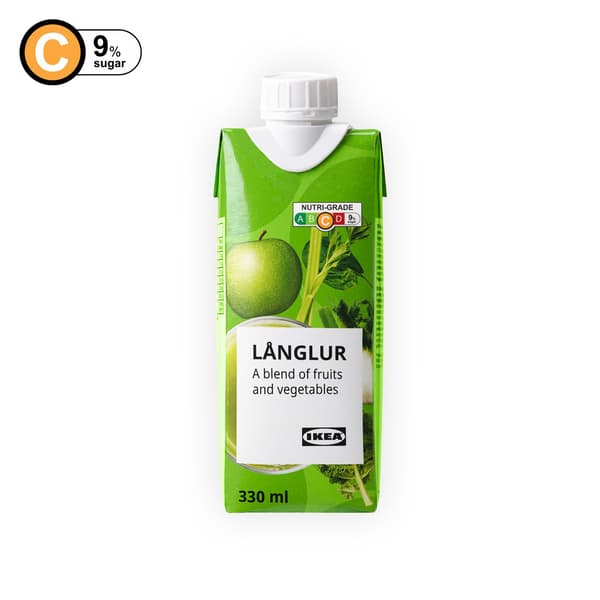 IKEA Singapore's Swedish Food Market beverages — LÅNGLUR
Fruit- and vegetable smoothie, apple fennel/celery added vitamin C, 330ml