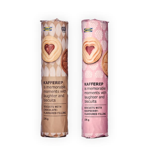 IKEA Singapore's Swedish Food Market mix & match offer — Biscuit with chocolate filling, 176g + Biscuit with raspberry filling, 176g