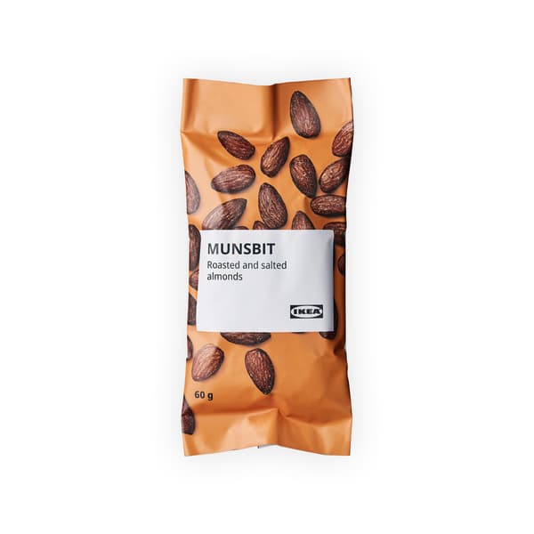 IKEA Singapore's Swedish Food Market nuts & chips  — MUNSBIT roasted almonds, salted, 60g