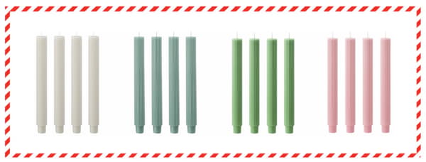 IKEA SMÖJTRÄD unscented chandelier candles