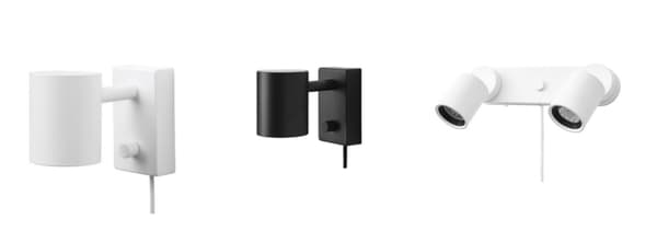 IKEA stahuje z oběhu některé nástěnné lampy NYMÅNE kvůli nebezpečí úrazu elektrickým proudem 