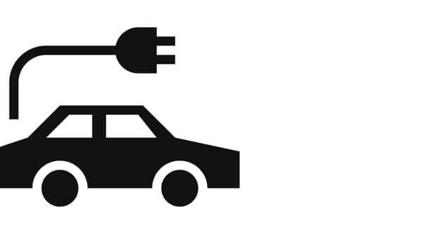 Ikona električnega avta