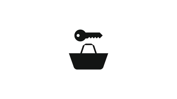 Ikona nákupní tašky IKEA s klíčem symbolizuje vyzvednutí on-line objednávky ve výdejním boxu IKEA.