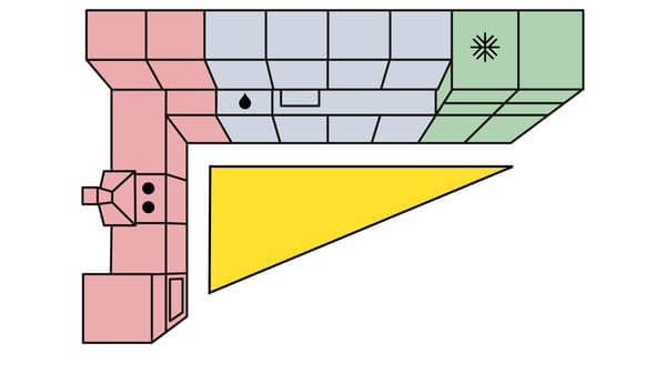 Illustration d'une Cuisine en L