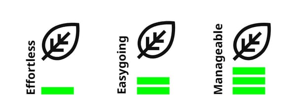 Illustration for effortless, easygoing and manageable