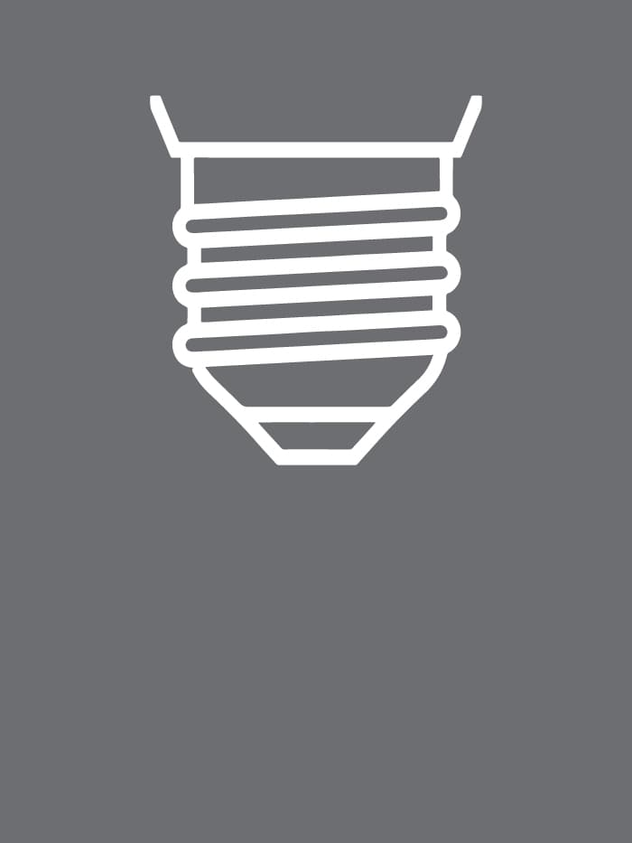 Illustration of E27 bulb base