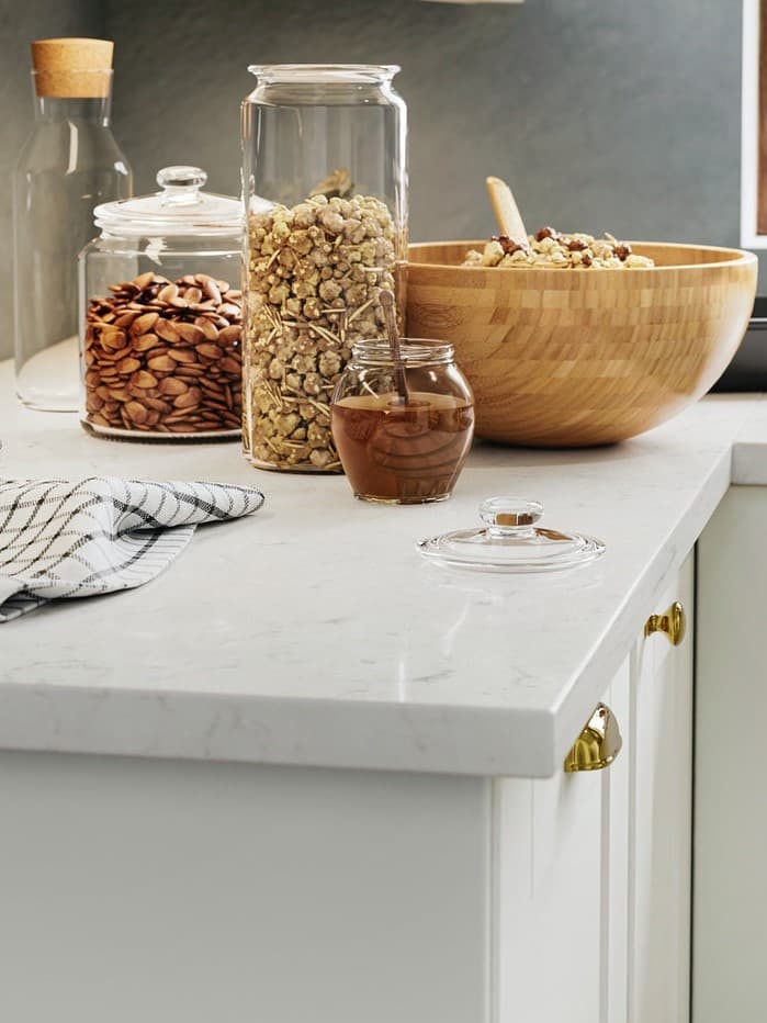 Image of a white porcelain benchtop