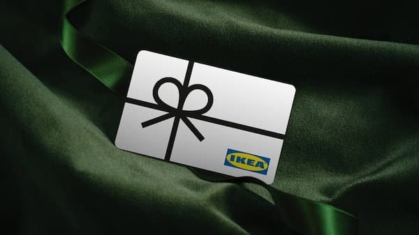 image of gift card with green background