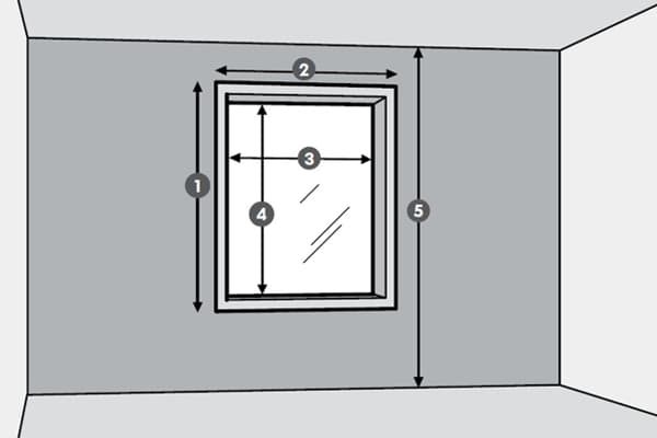 image of how to measure a curtain