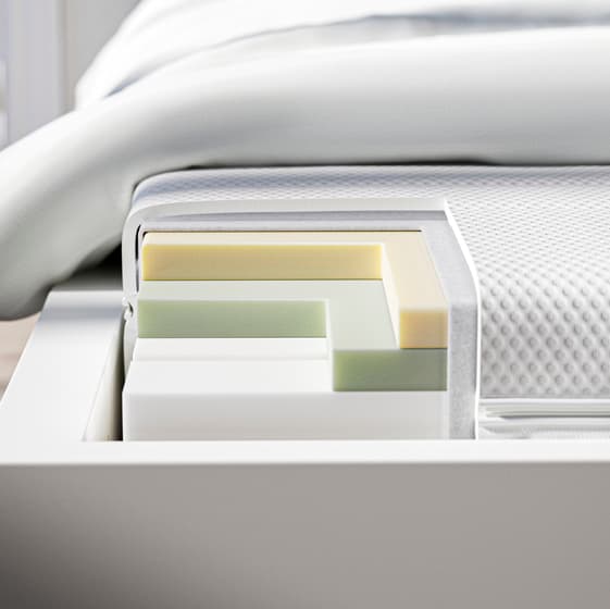 Image showing the interior of an IKEA foam matress.