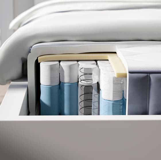 Image showing the interior of an IKEA spring matress.