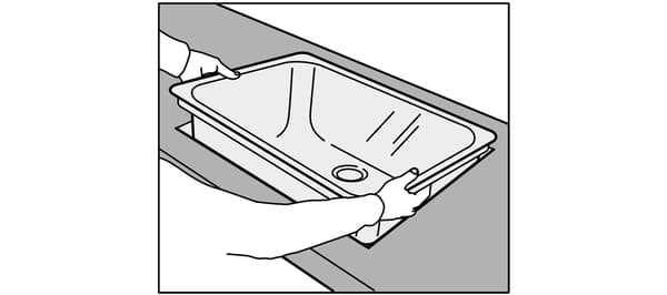  Install the sink following IKEA instructions.