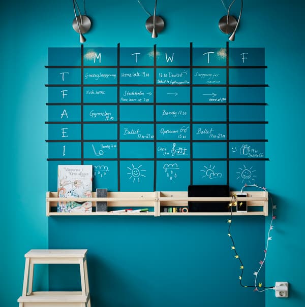 Instaurez un calendrier hebdomadaire familial.