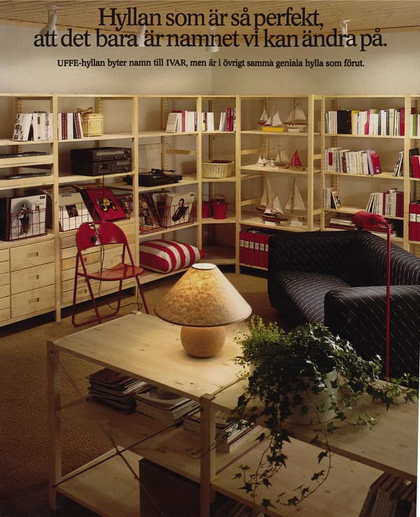 IVAR got its current name and covered the back of the IKEA catalogue in 1984.