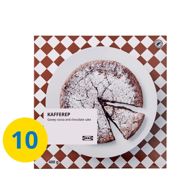 KAFFEREP gooey cocoa and chocolate cake.