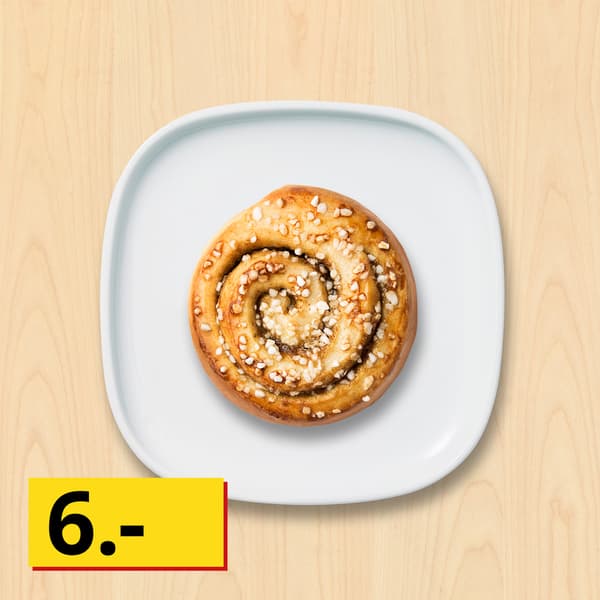Kanelsnegl
med remonce og perlesukker

6.-