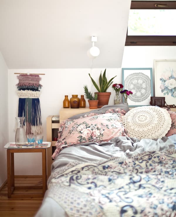 Kasia’s handmade textiles add a personal touch