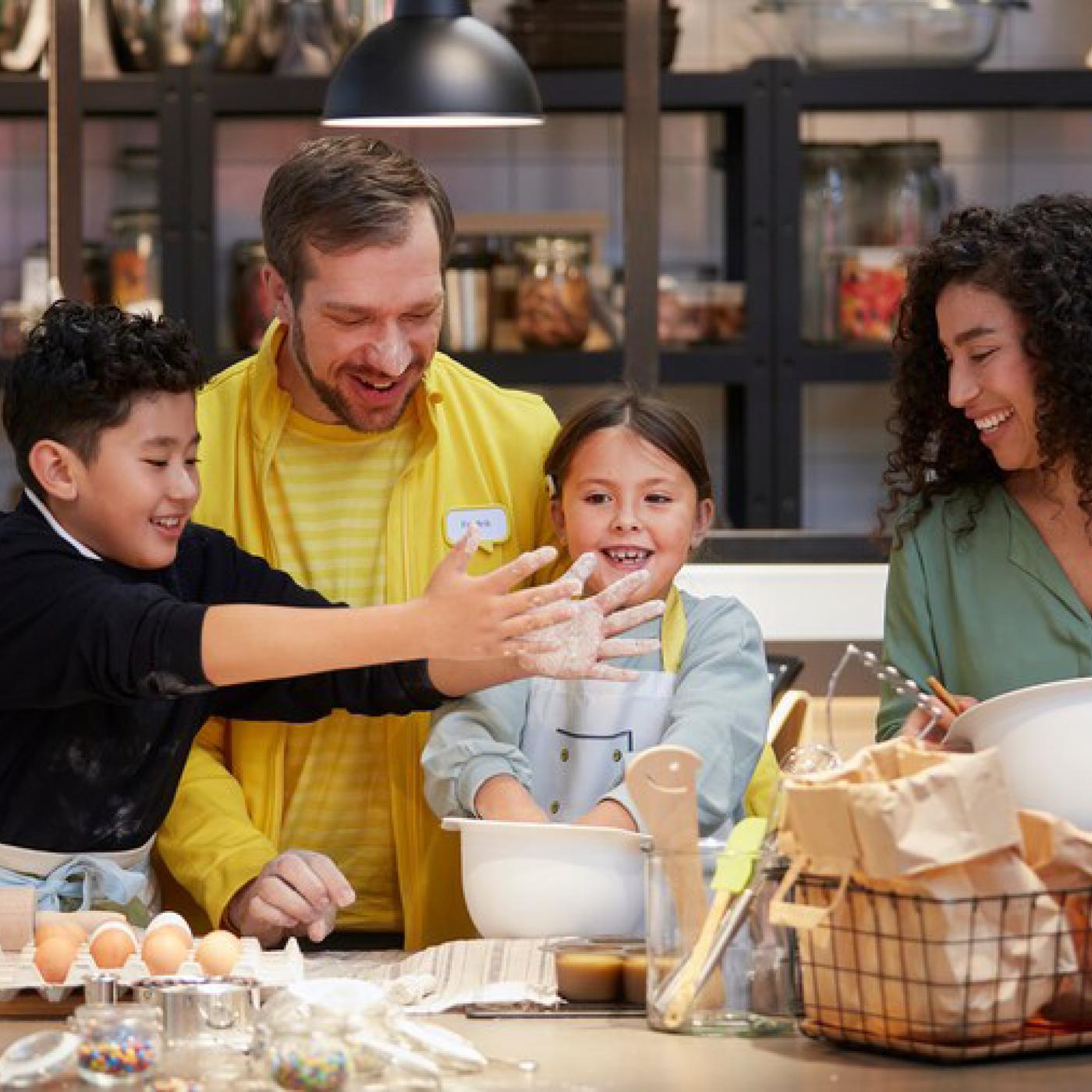 Kids and family at workshop