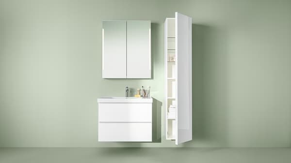 Koupelna IKEA na zeleném plátně