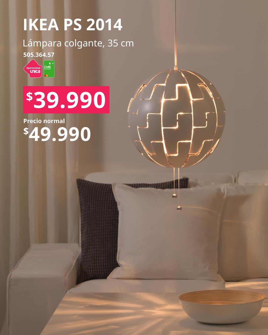 Lámpara colgante IKEA PS 2014 con oportunidad única con tu CMR