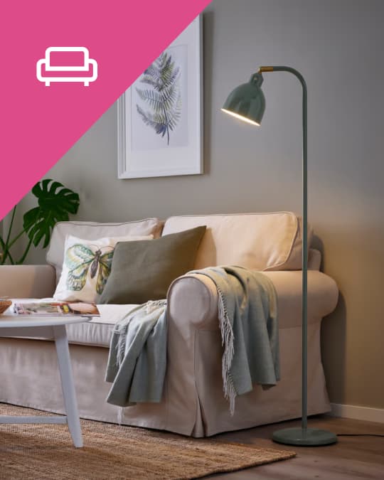 Lámparas de pie y lámparas de mesa y todo tipo de iluminación para tu sala.
