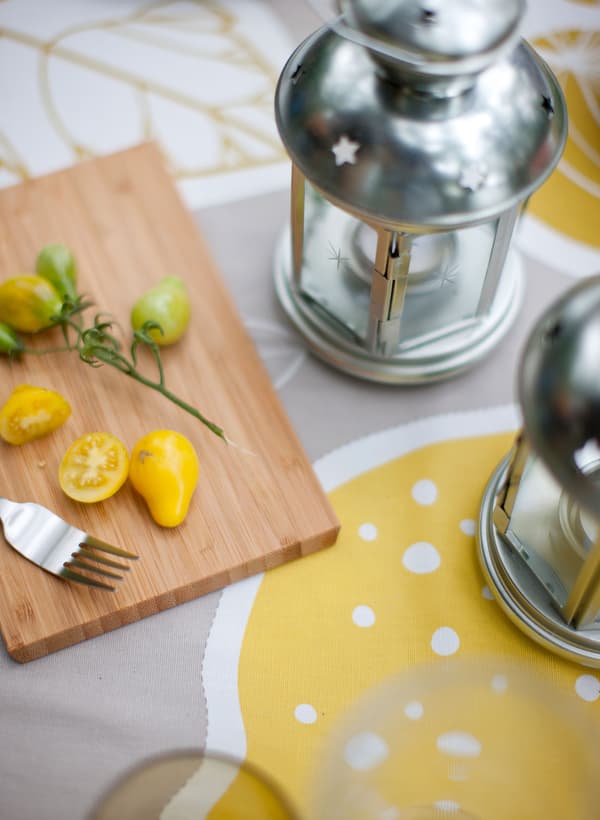 Lay a colourful summer table 