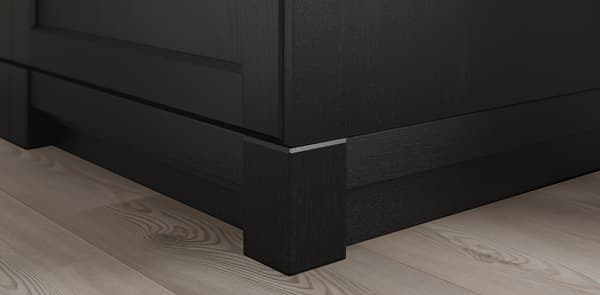 LERHYTTAN black kitchen deco strip and cover panel