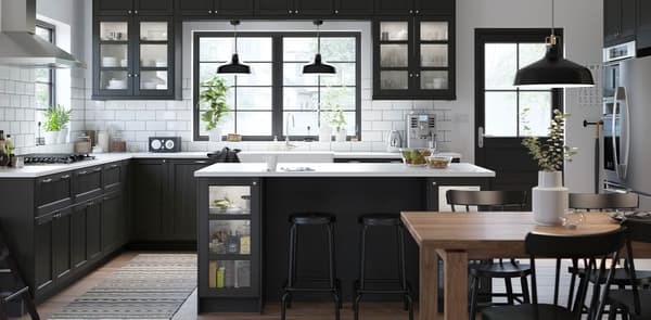 LERHYTTAN black kitchen fronts