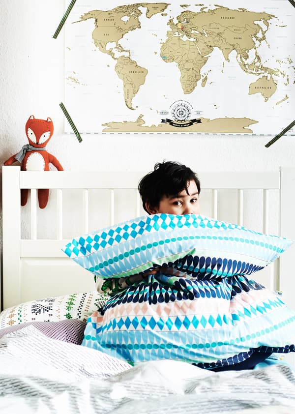 Les textiles sont faciles à changer lorsque les enfants grandissent.