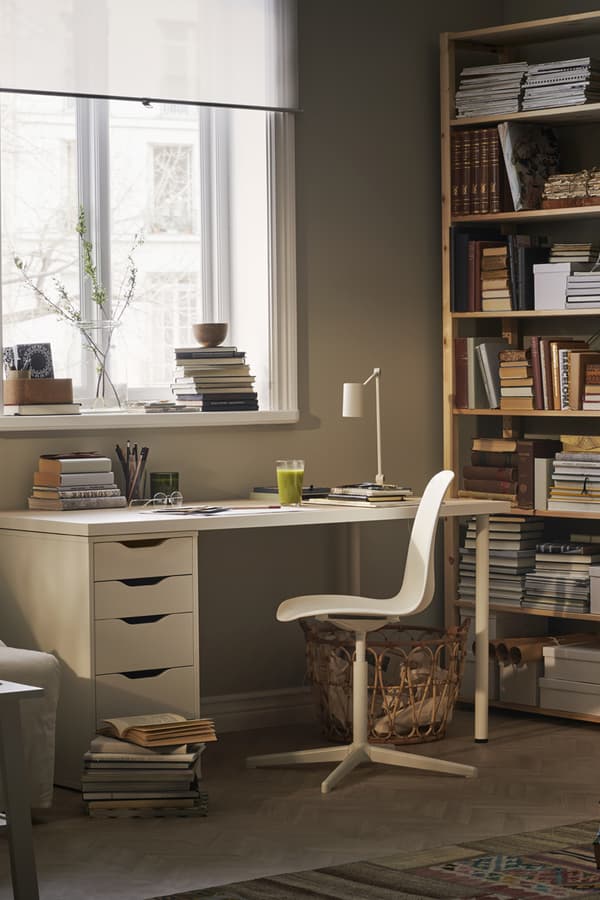 LINNMON / ALEX Table, blanc