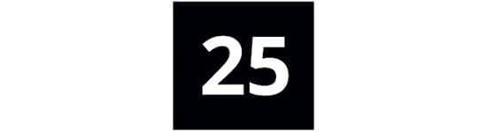 Logo for 25 year guarantee