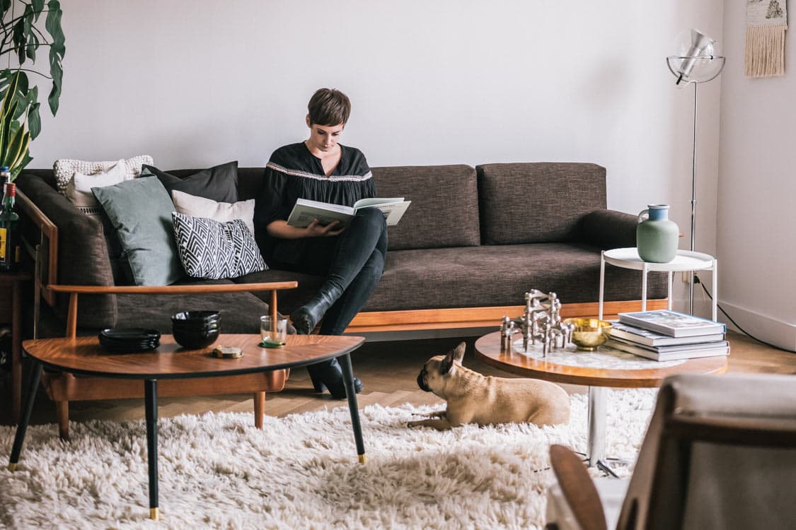 Ma vie. Mon living. Noémie Wolfs, nous accueille chez elle