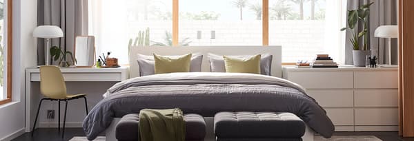 MALM Bed frame, white