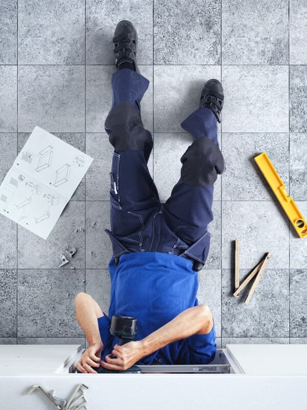 Man drilling