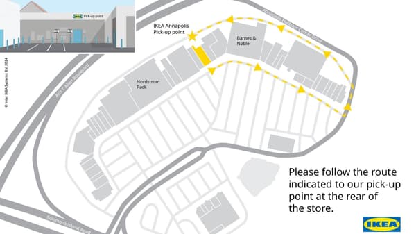 Map of Annapolis pick up point