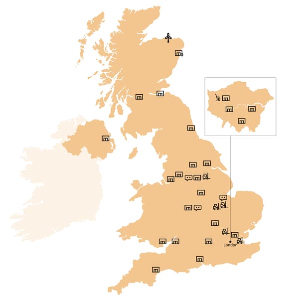 Map of the UK