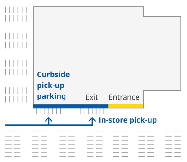 Map to IKEA Bolingbrook Click & Collect pick-up location