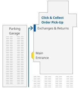 Map to IKEA Long Island Click & Collect pick-up location