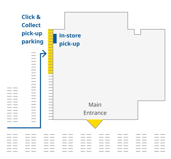 Map to IKEA Schaumburg Click & Collect pick-up location