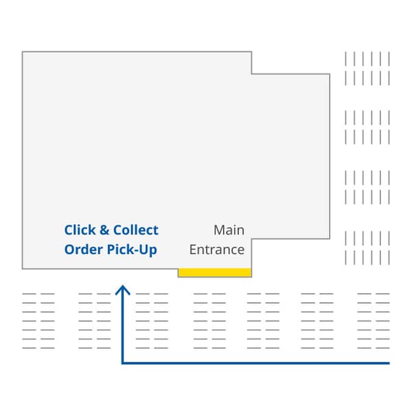 Map to IKEA West Chester Click & Collect pick-up location