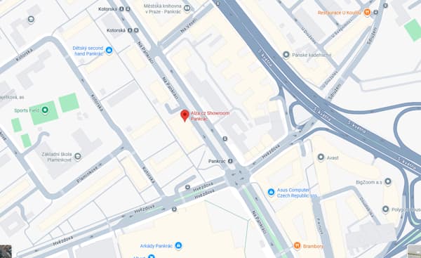 Mapa Praha Pankrác