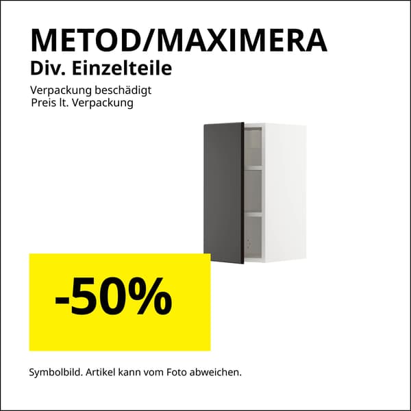METOD/MAXIMERA – Diverse Einzelteile
Verpackung beschädigt, 50 % Rabatt