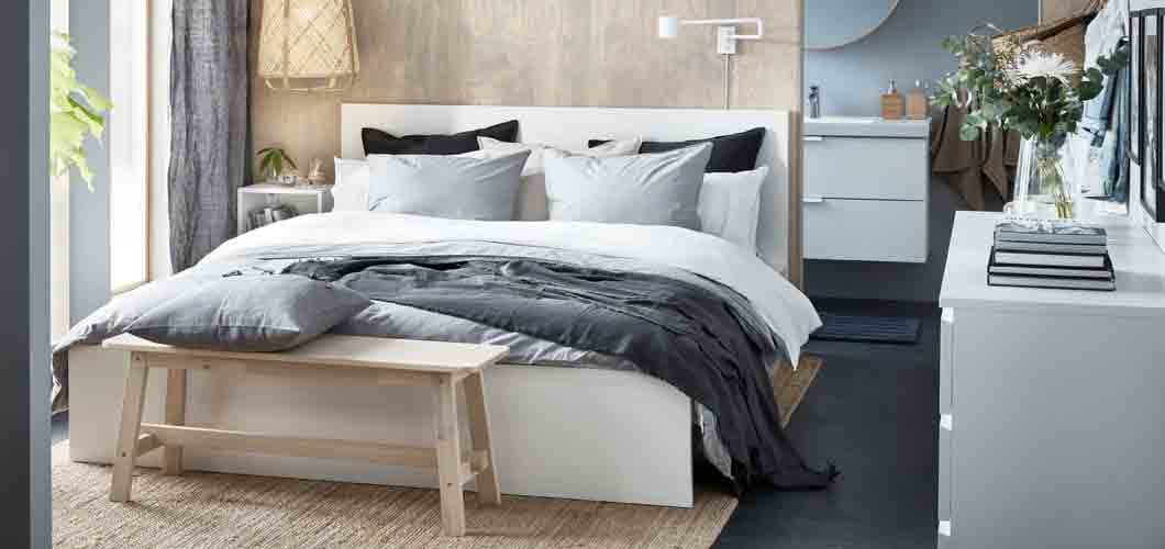 Minimalist luxury in a small and stylish master bedroom