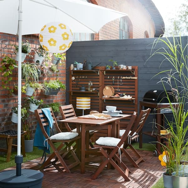 Mobili da giardino in legno IKEA sostenibili, serie ÄPPLARÖ