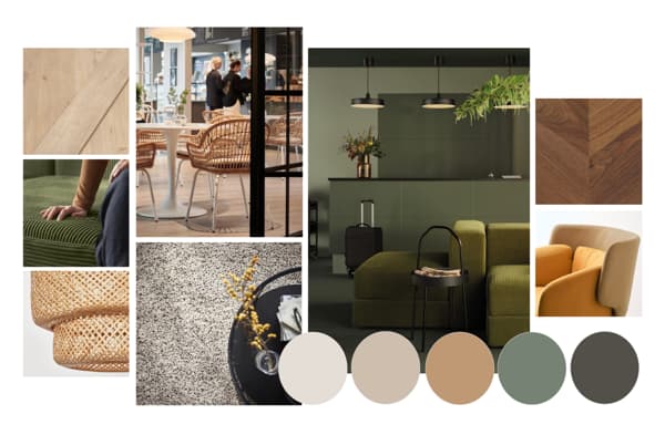 Mood board created by IKEA as part of the interior design advice.